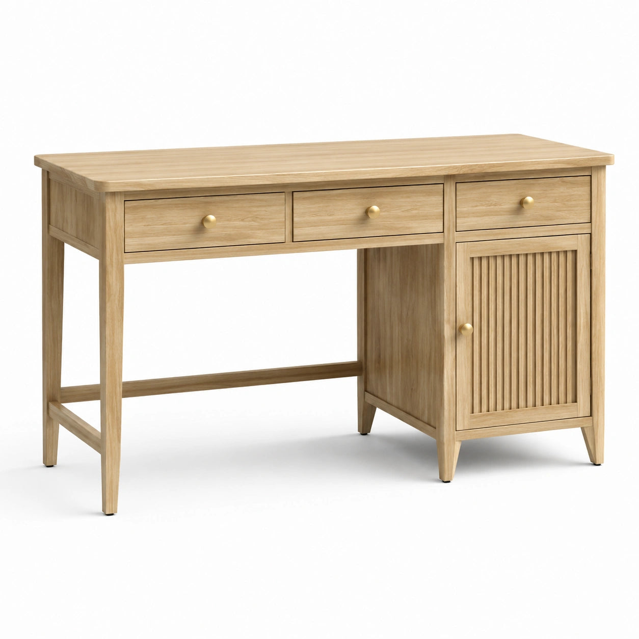 Scrivania in legno con cassetti e anta laterale 120x50x75 cm
